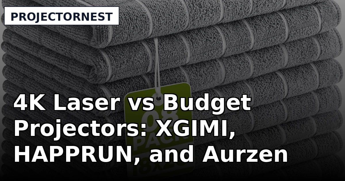 4K Laser vs Budget Projectors: XGIMI, HAPPRUN, and Aurzen Compared