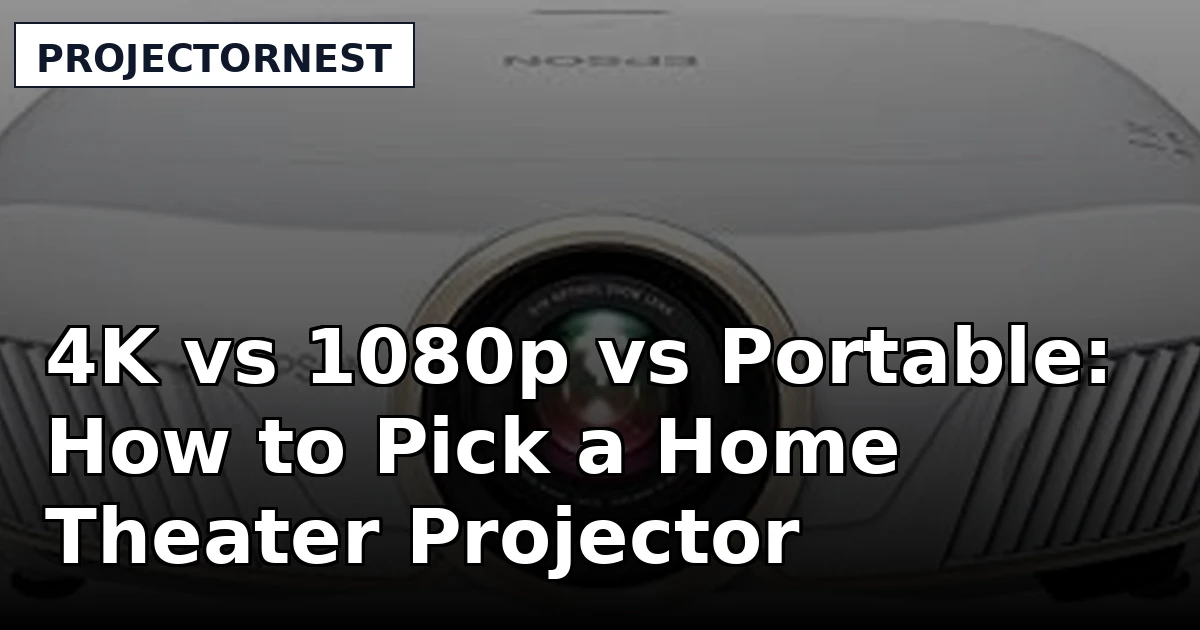 4K vs 1080p vs Portable: How to Pick a Home Theater Projector