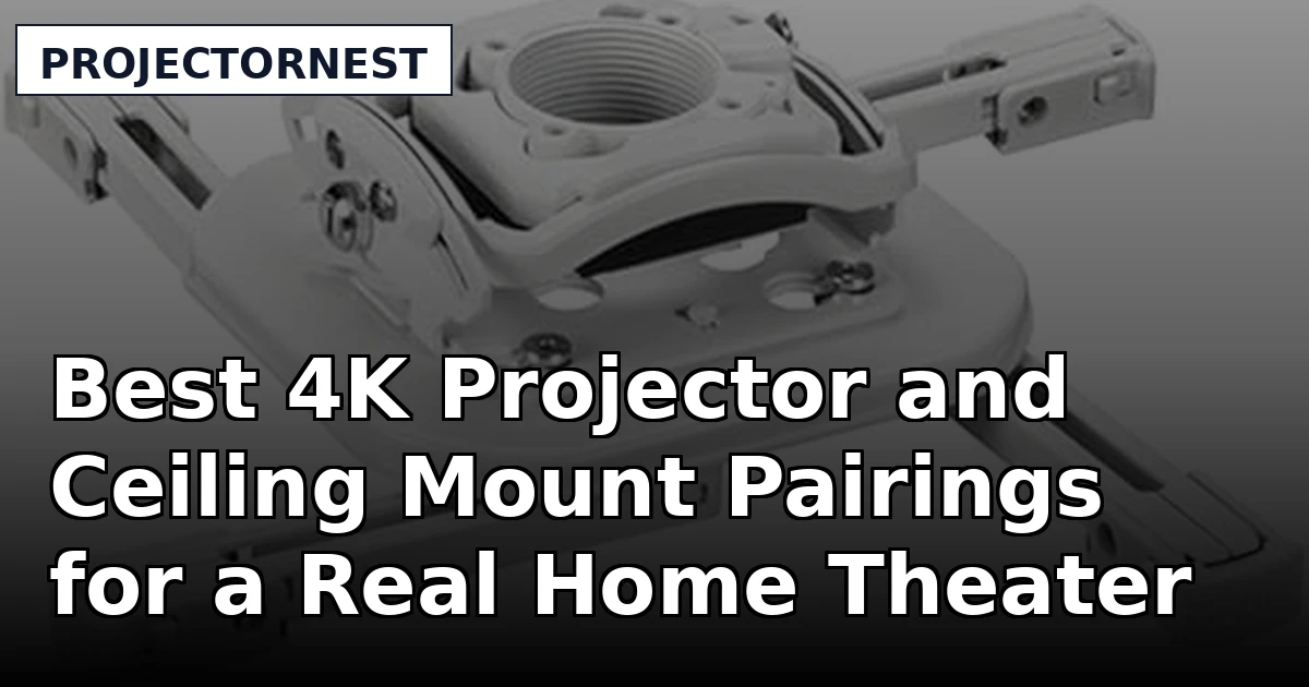 Best 4K Projector and Ceiling Mount Pairings for a Real Home Theater