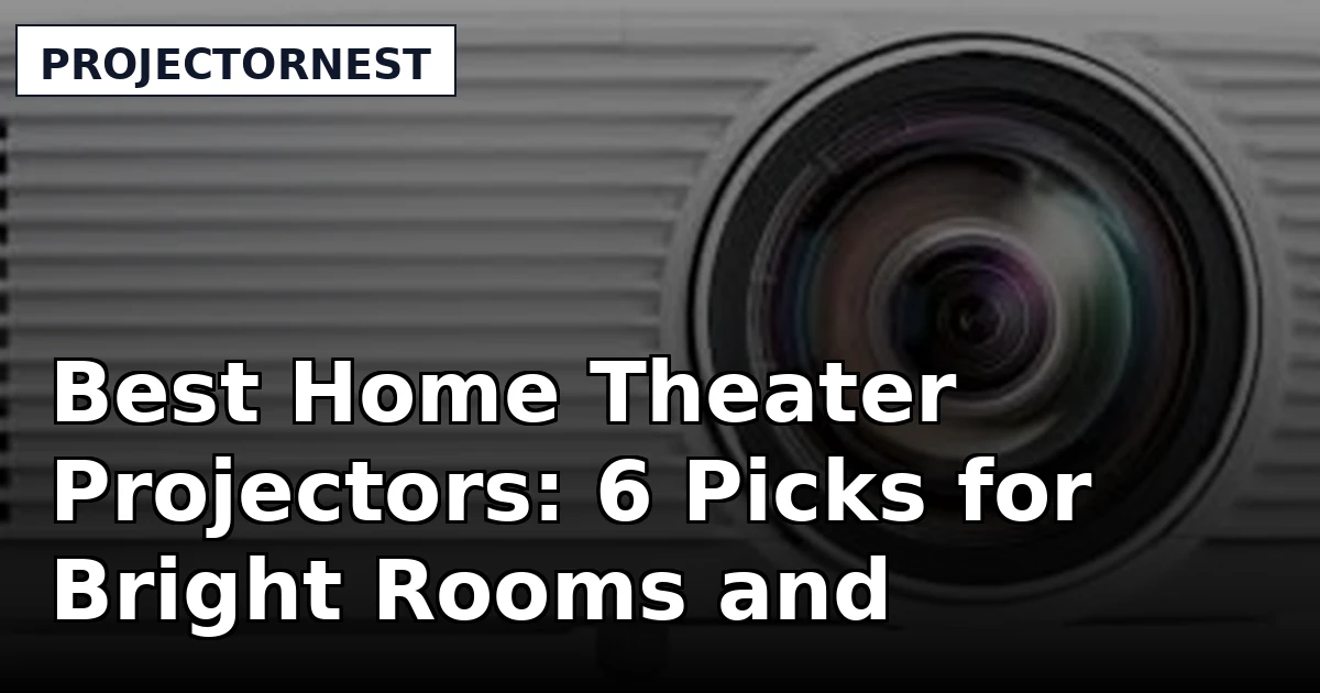Best Home Theater Projectors: 6 Picks for Bright Rooms and Backyards
