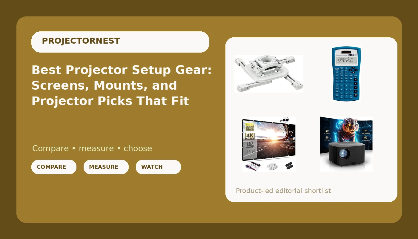 Best Projector Setup Gear: Screens, Mounts, and Projector Picks That Fit