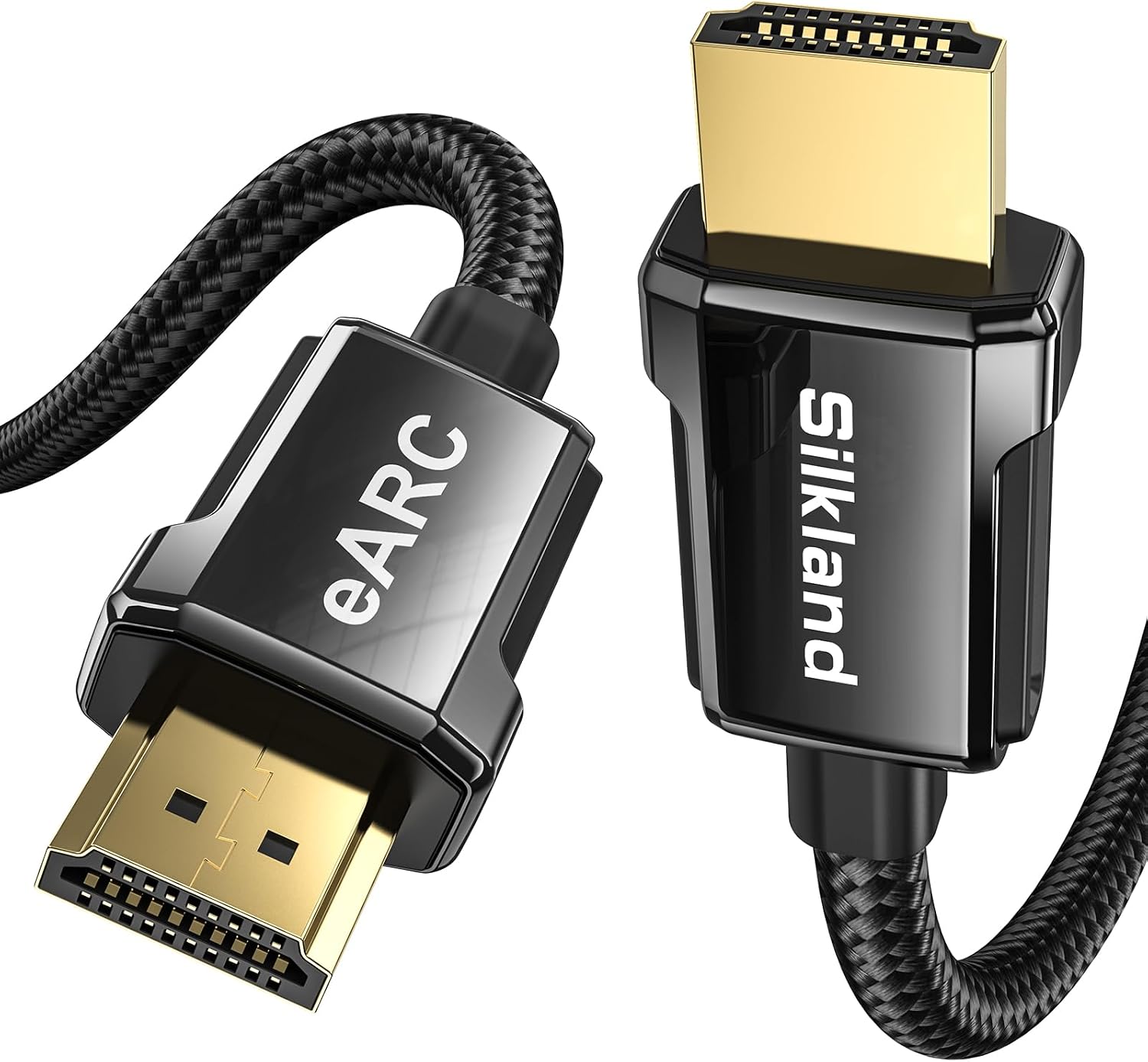 Silkland 8K HDMI ARC/eARC Cable 2.1 for Soundbar 6.6ft, 8K@60Hz 4K@120Hz