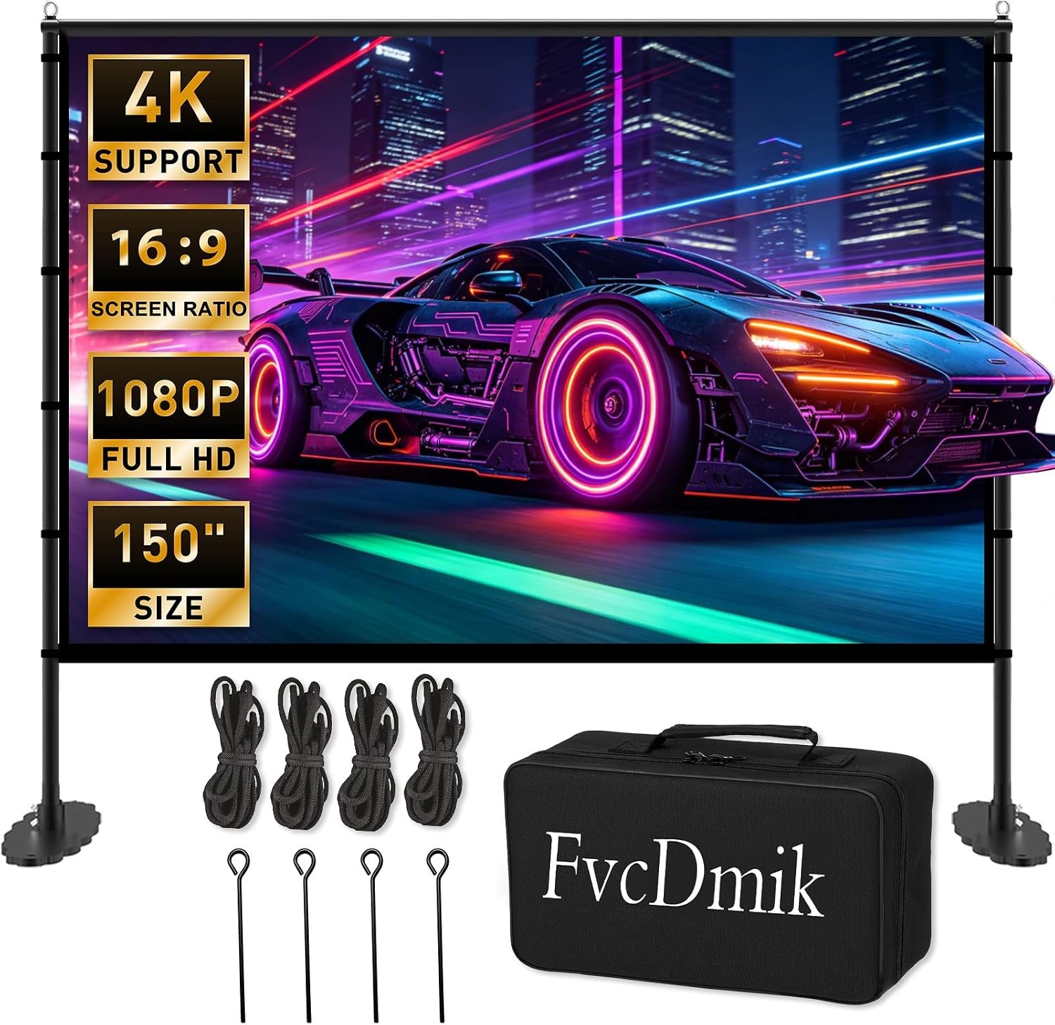 150 inch Projector Screen with Stand