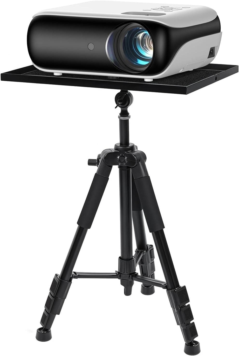 HAPPRUN Native 1080P Outdoor Smart Projector with Projector Stand
